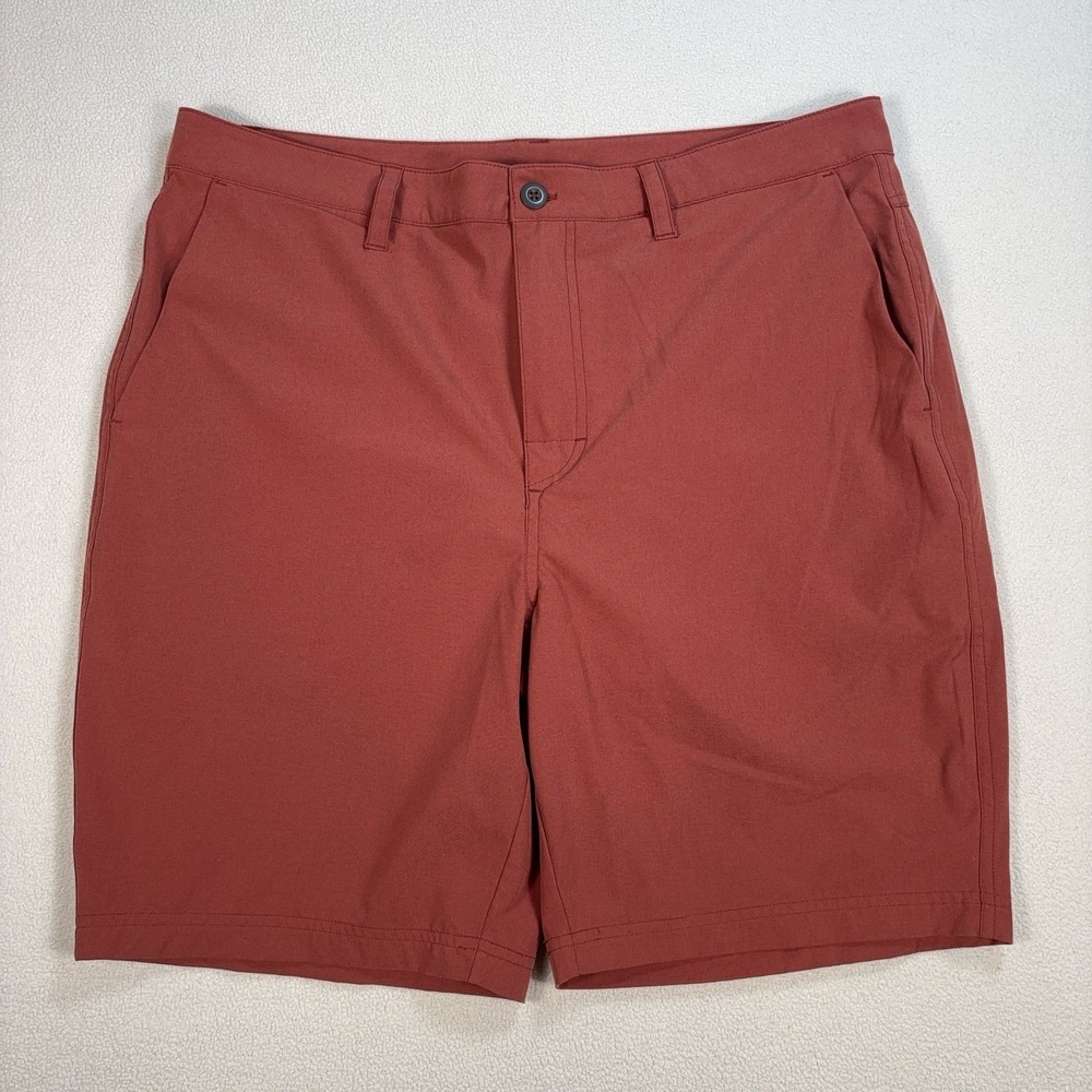 Saxx Go To Town 2N1 Hybrid Lined Shorts Men's 34 (fits 35x8) Red BallPark Pouch